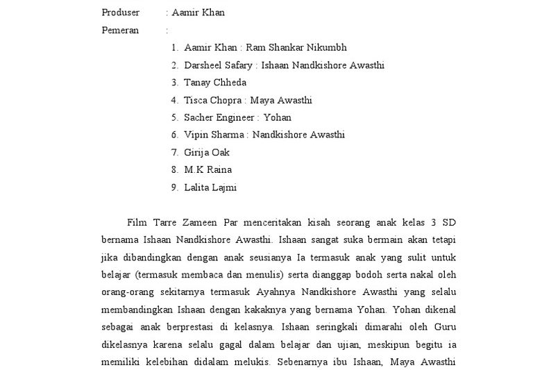 Sinopsis Film Sitaare Zameen Par, Kemanusiaan di Lapangan Basket